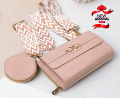 Imported Zipper Wallet with Digital Belt Shoulder Bag