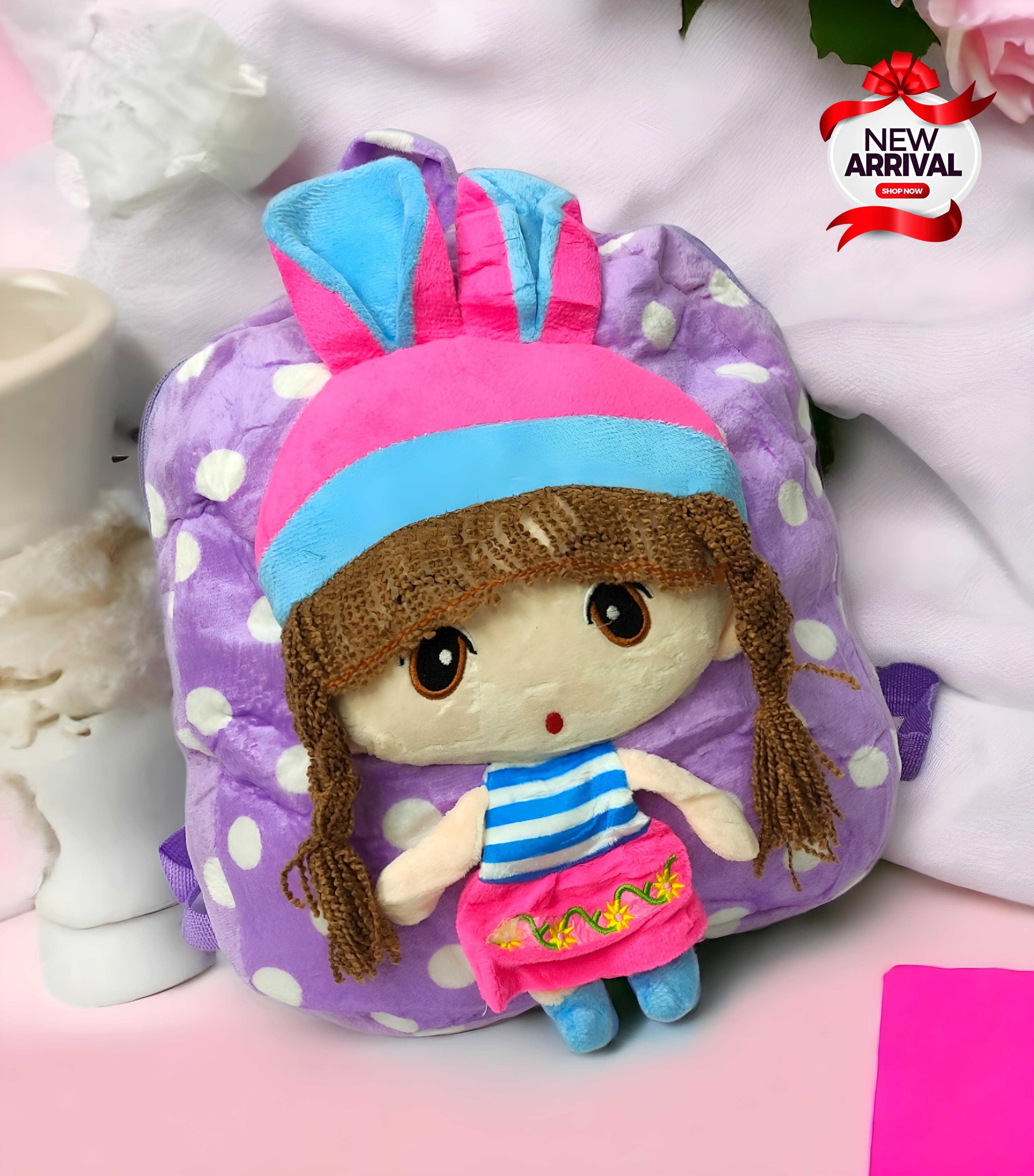 Imported 3D Beautiful Girls Backpack for Kids