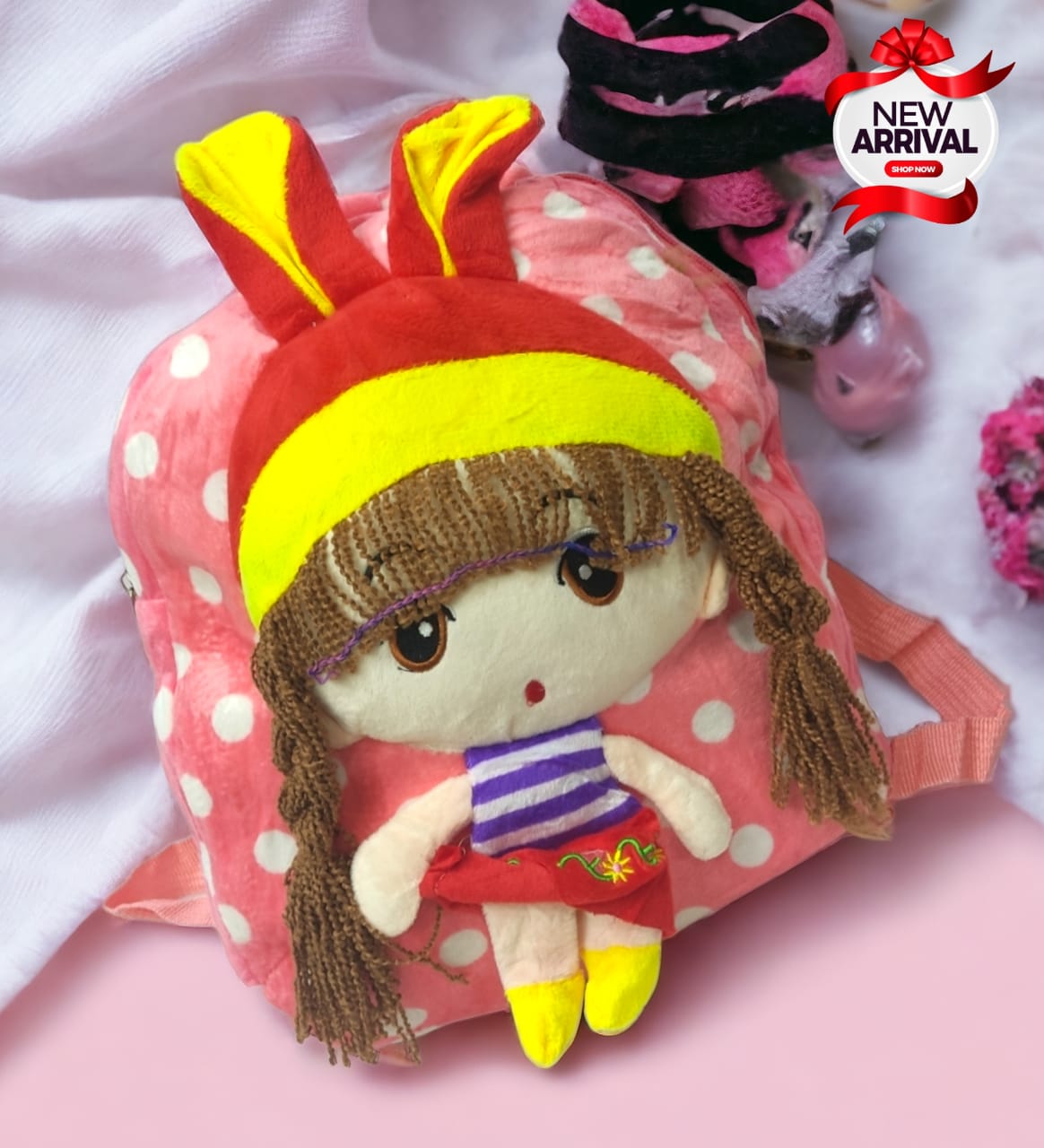 Imported 3D Beautiful Girls Backpack for Kids