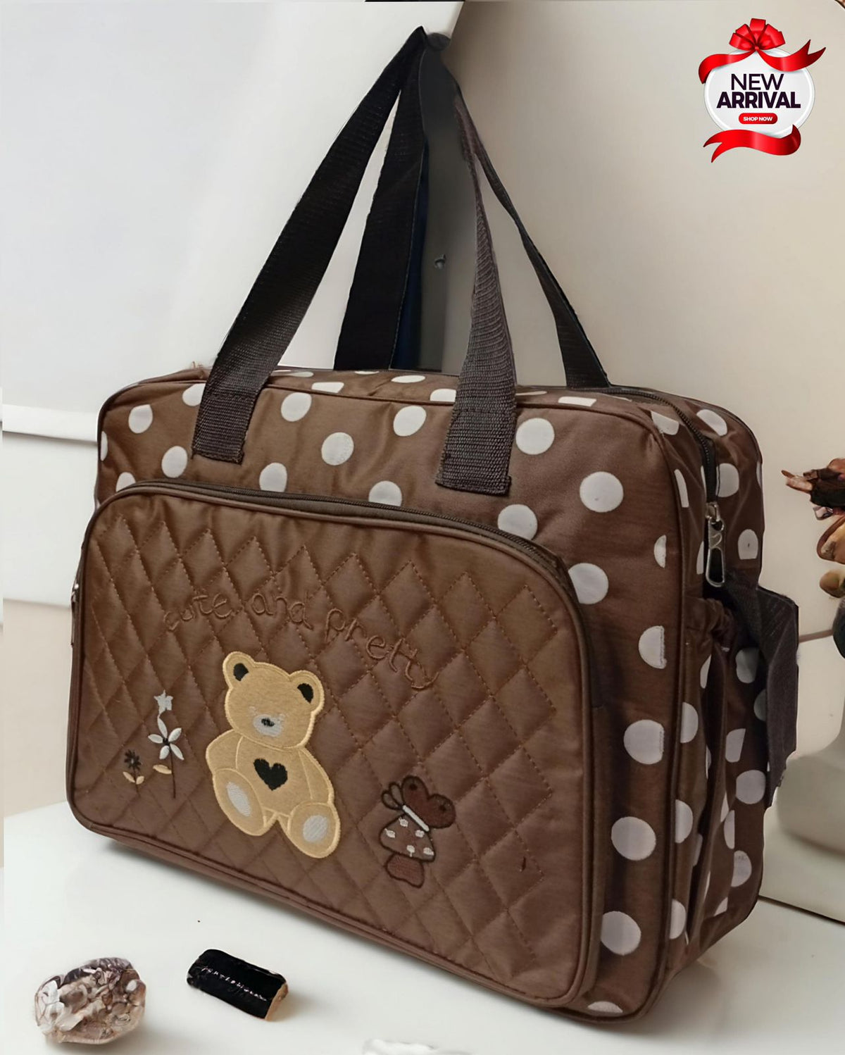 Bear Multi Pocket Mummy Bag